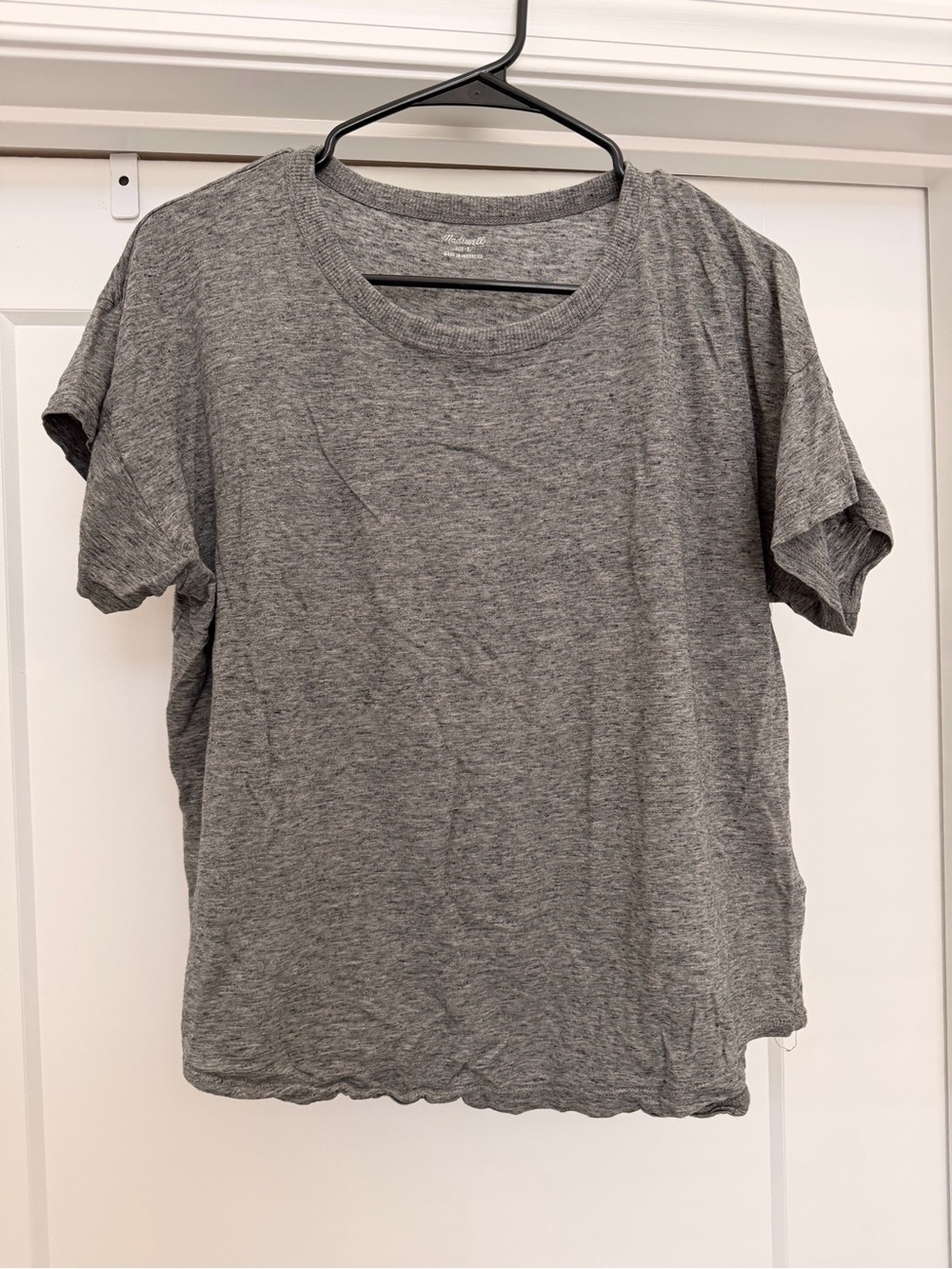 Madewell Heather Gray Short Sleeve Crewneck Tee